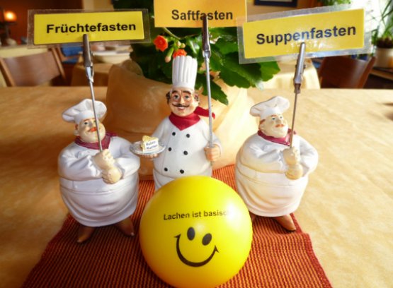 Wählen Sie zwischen Saftfasten / Früchtefasten / Suppenfasten